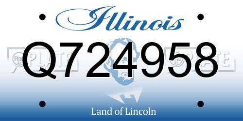Q724958 Illinois License Plate