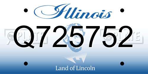 Q725752 Illinois License Plate