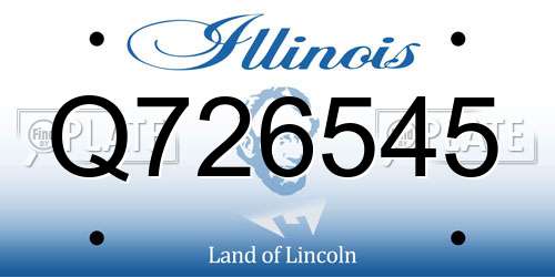 Q726545 Illinois License Plate