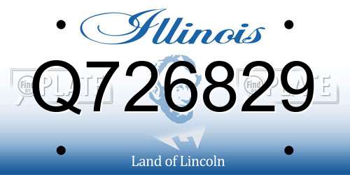 Q726829 Illinois License Plate