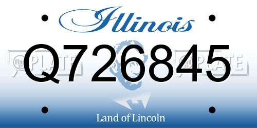 Q726845 Illinois License Plate