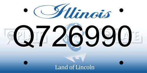 Q726990 Illinois License Plate