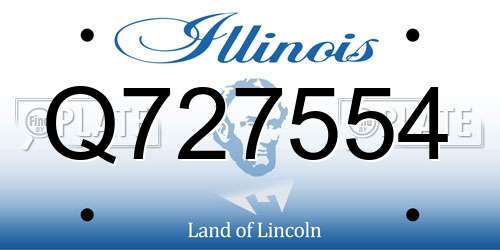 Q727554 Illinois License Plate