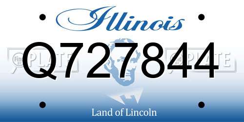 Q727844 Illinois License Plate