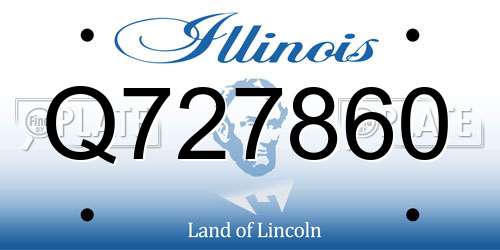 Q727860 Illinois License Plate