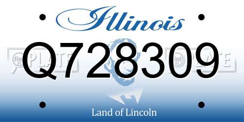 Q728309 Illinois License Plate