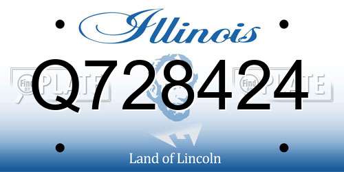Q728424 Illinois License Plate