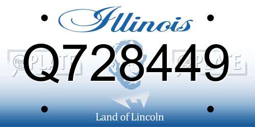 Q728449 Illinois License Plate