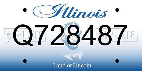 Q728487 Illinois License Plate