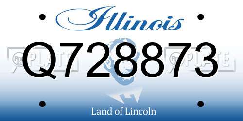Q728873 Illinois License Plate