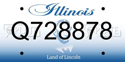 Q728878 Illinois License Plate