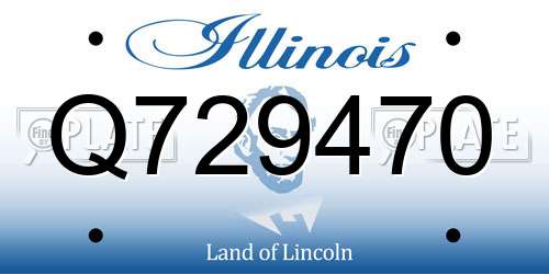 Q729470 Illinois License Plate