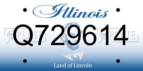 Q729614 Illinois License Plate