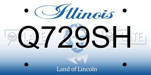 Q729SH Illinois License Plate