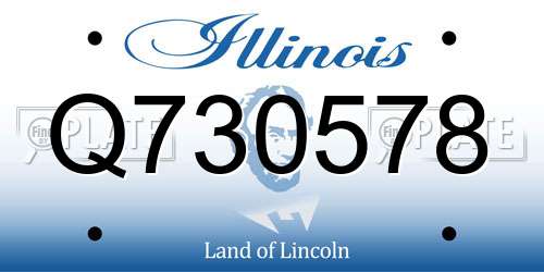 Q730578 Illinois License Plate
