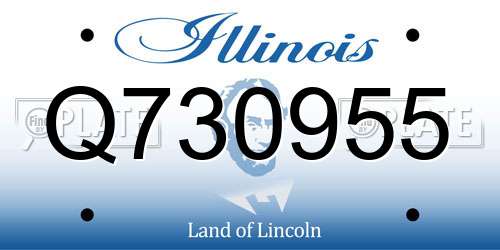 Q730955 Illinois License Plate