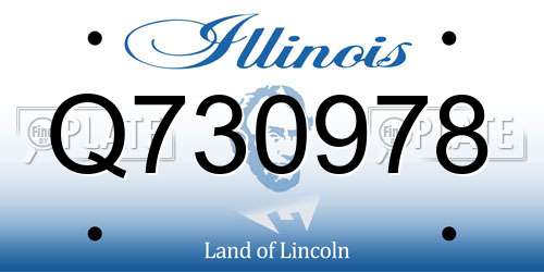 Q730978 Illinois License Plate
