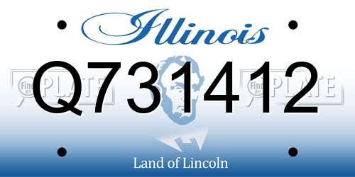 Q731412 Illinois License Plate
