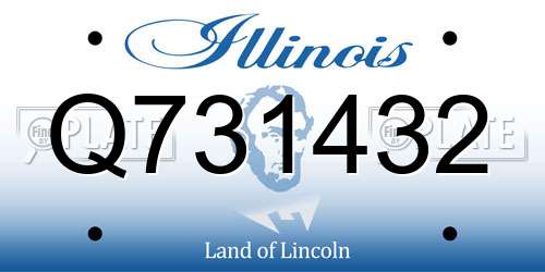 Q731432 Illinois License Plate