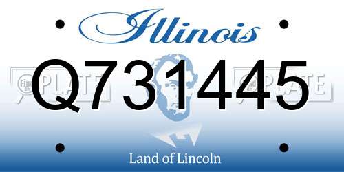 Q731445 Illinois License Plate