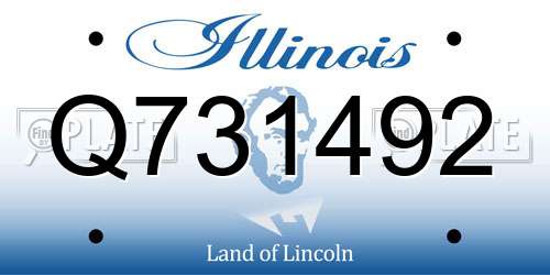Q731492 Illinois License Plate