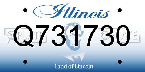 Q731730 Illinois License Plate
