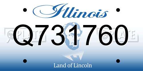 Q731760 Illinois License Plate