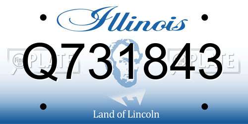 Q731843 Illinois License Plate