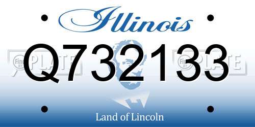 Q732133 Illinois License Plate