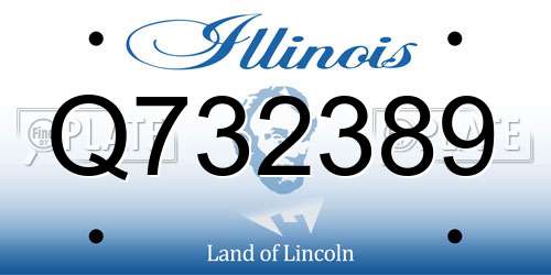 Q732389 Illinois License Plate