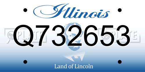 Q732653 Illinois License Plate
