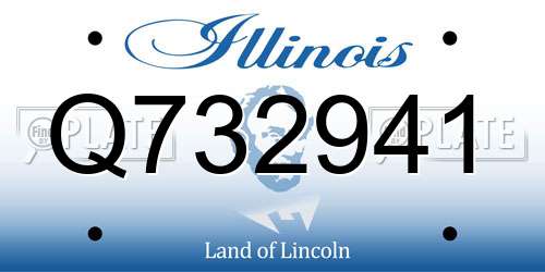 Q732941 Illinois License Plate