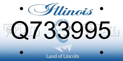 Q733995 Illinois License Plate