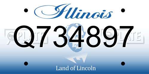 Q734897 Illinois License Plate