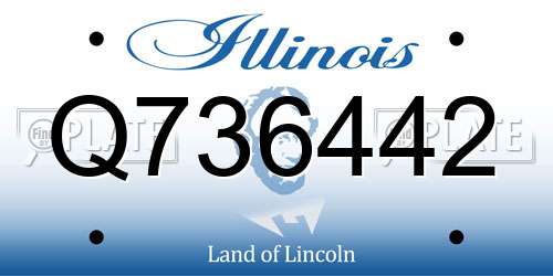 Q736442 Illinois License Plate
