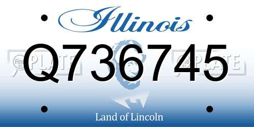 Q736745 Illinois License Plate