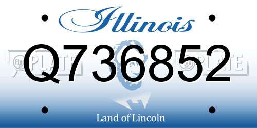 Q736852 Illinois License Plate