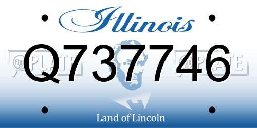 Q737746 Illinois License Plate