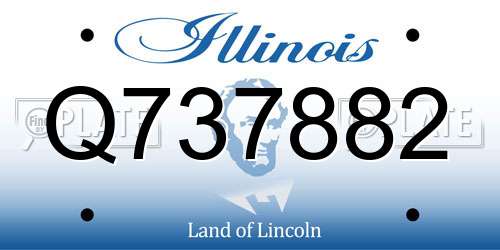 Q737882 Illinois License Plate