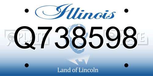 Q738598 Illinois License Plate