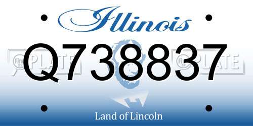 Q738837 Illinois License Plate
