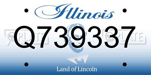 Q739337 Illinois License Plate