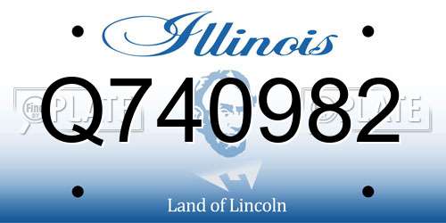 Q740982 Illinois License Plate
