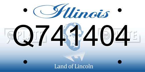 Q741404 Illinois License Plate