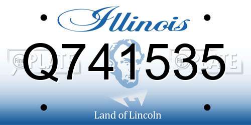 Q741535 Illinois License Plate