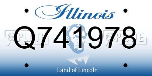 Q741978 Illinois License Plate