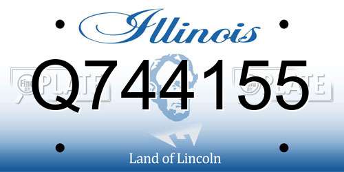 Q744155 Illinois License Plate