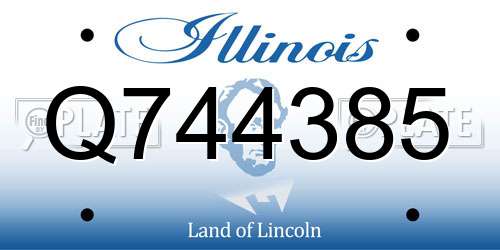 Q744385 Illinois License Plate