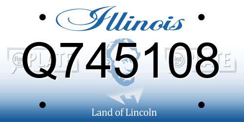 Q745108 Illinois License Plate