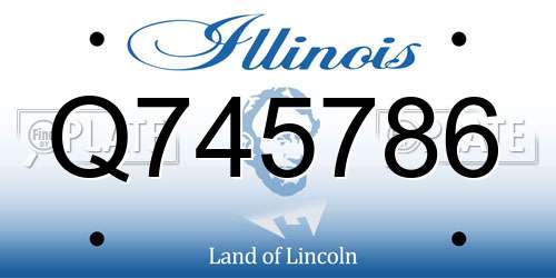 Q745786 Illinois License Plate